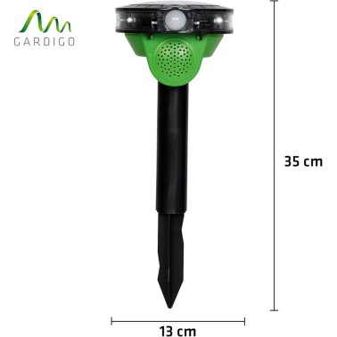 Repellente Solare per Uccelli – Suono e Flash LED - Dimensioni