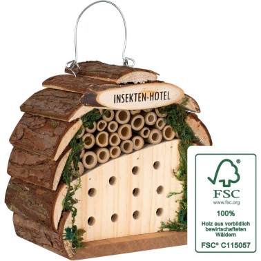 Hotel per Insetti Realizzato in legno certificato FSC