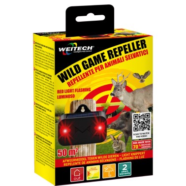 Dissuasore per Animali Selvatici con Luce Rossa Packaging