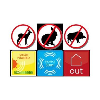 Dissuasore per Animali Selvatici con Luce Rossa