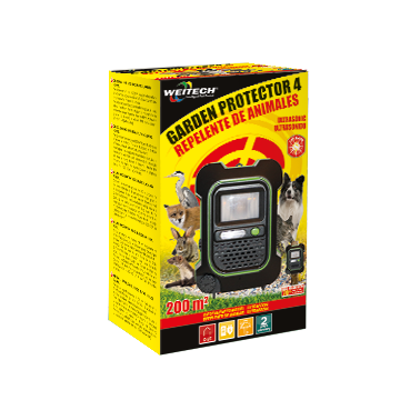 Garden Protector 4 con Flash | Repellente a Ultrasuoni per Animali