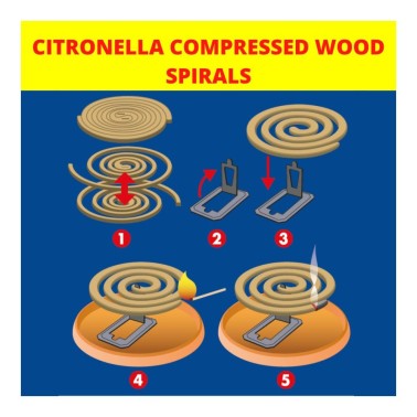Spirali antizanzare alla citronella Weitech WK8021 | 60 ore