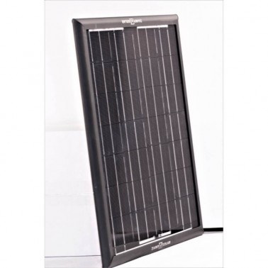 Pannello Solare da 25 Watt per gli Allontana Uccelli Bird Gard. Vista Laterale