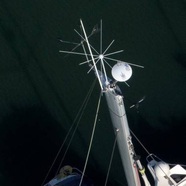 StopGull TopMast installato su barca - Vista Aerea