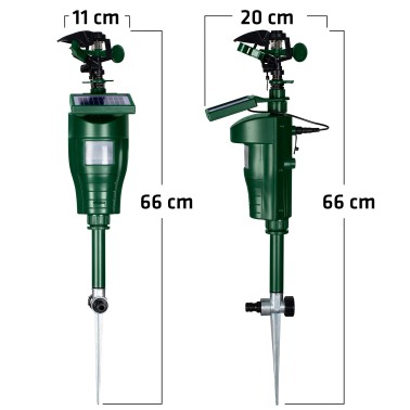 Dimensioni dell'Irrigatore con Sensore di Movimento - Repellente per Animali