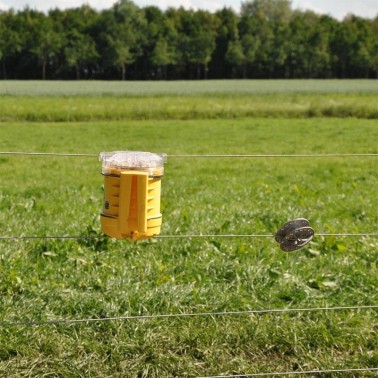 Installazione di FoxLights su una Recinzione di Campo