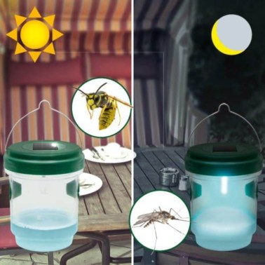Trappola Solare cattura vespe durante il giorno e zanzare di notte