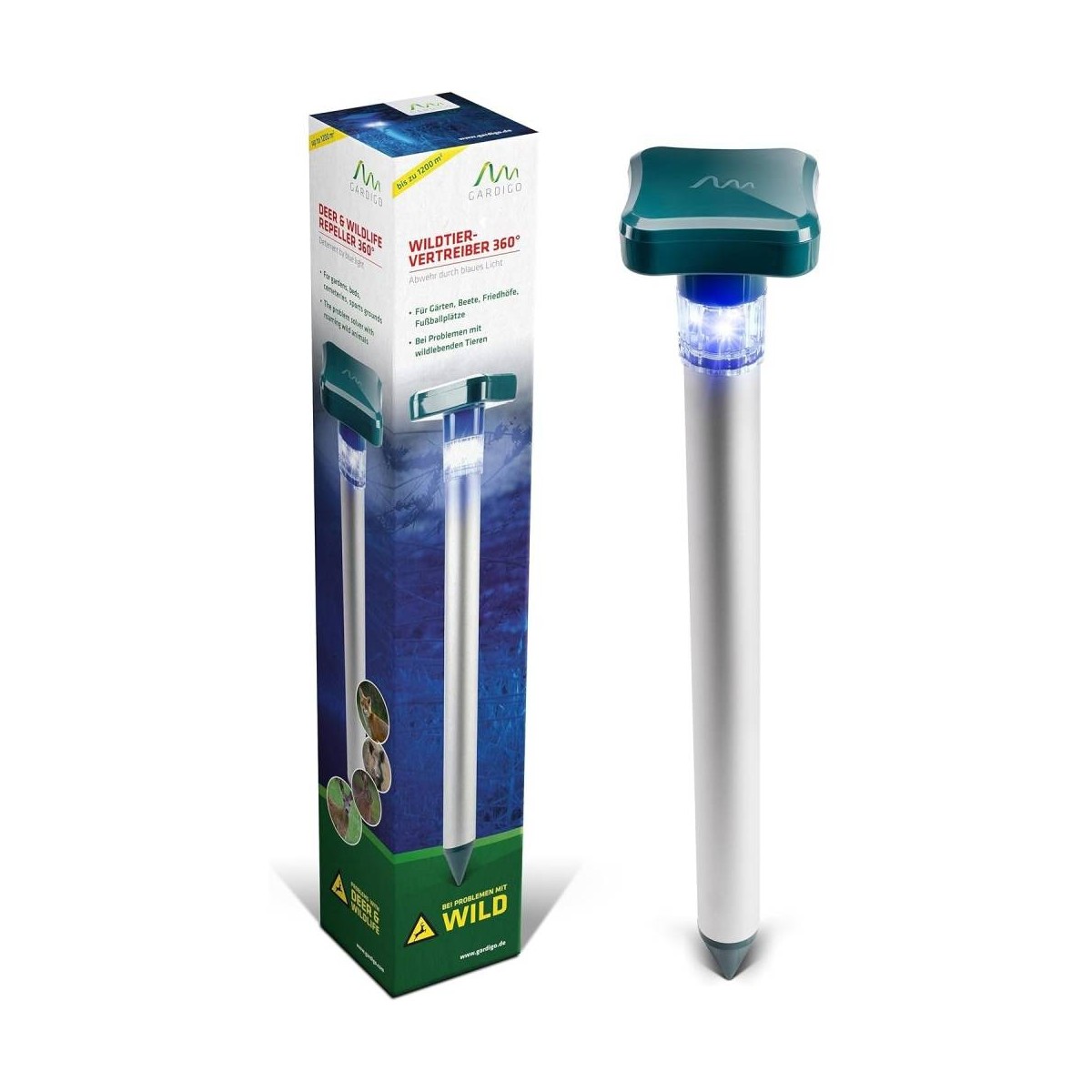 Repellente per Animali Selvatici con Luce Blu